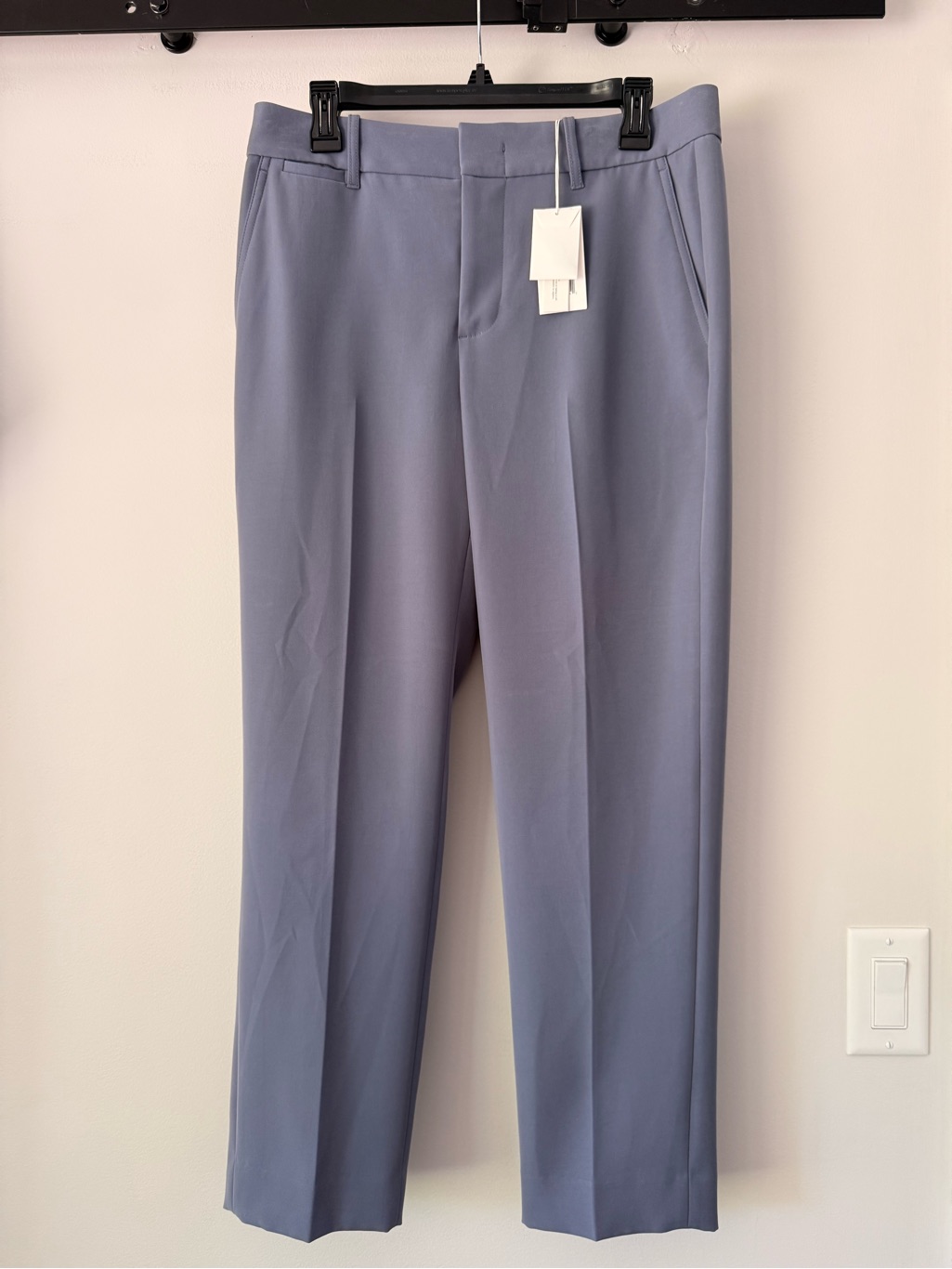 Women’s Vince Classic Straight-Leg Pants - Light Slate Blue